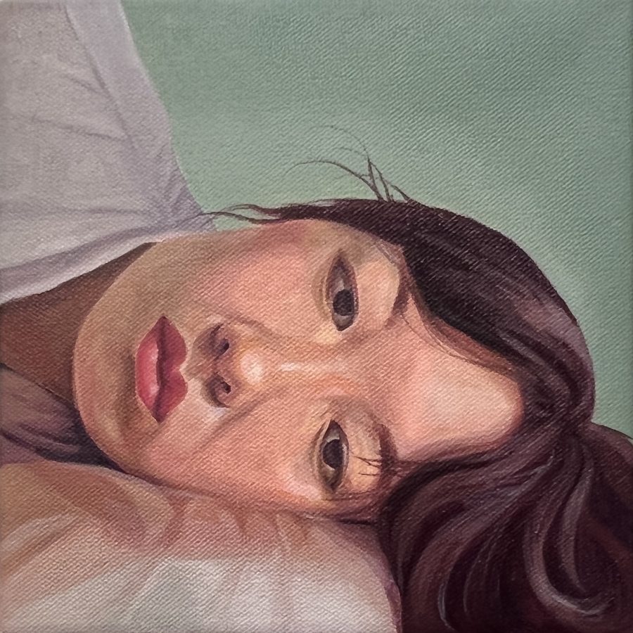Jing, Oil on canvas, 8” x 8”, 2023.